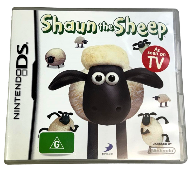 Shaun the Sheep Nintendo DS 2DS 3DS Game *No Manual* (Preowned)