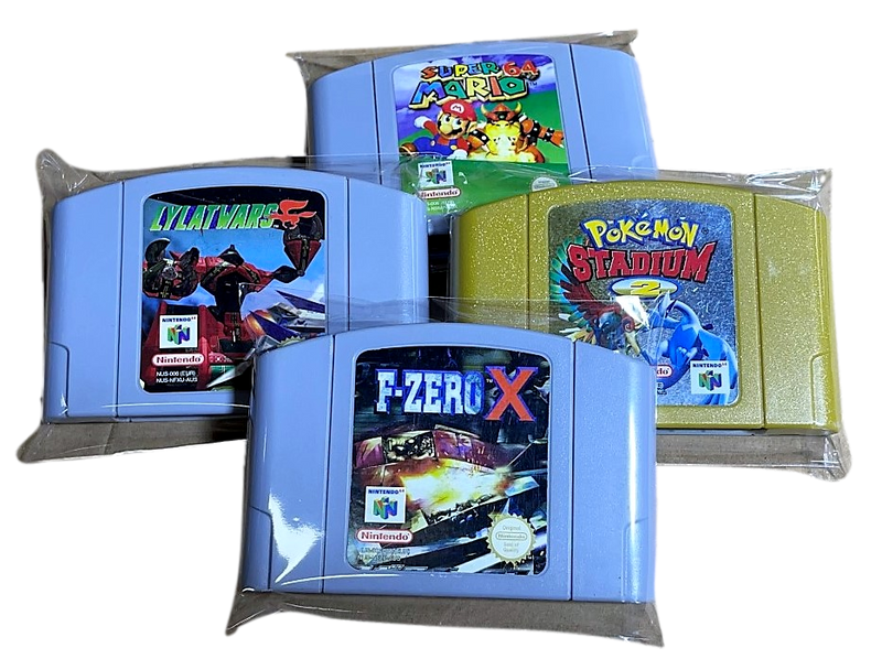 Thick Resealable Protective Plastic Sleeves Bags for Nintendo 64 N64 Cartridges