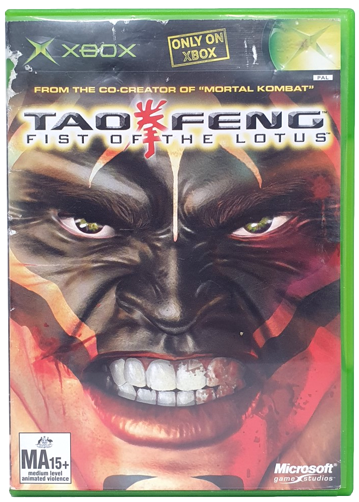 Tao Feng Fist of the Lotus Xbox Original PAL *No Manual* Torn Cover (Preowned)