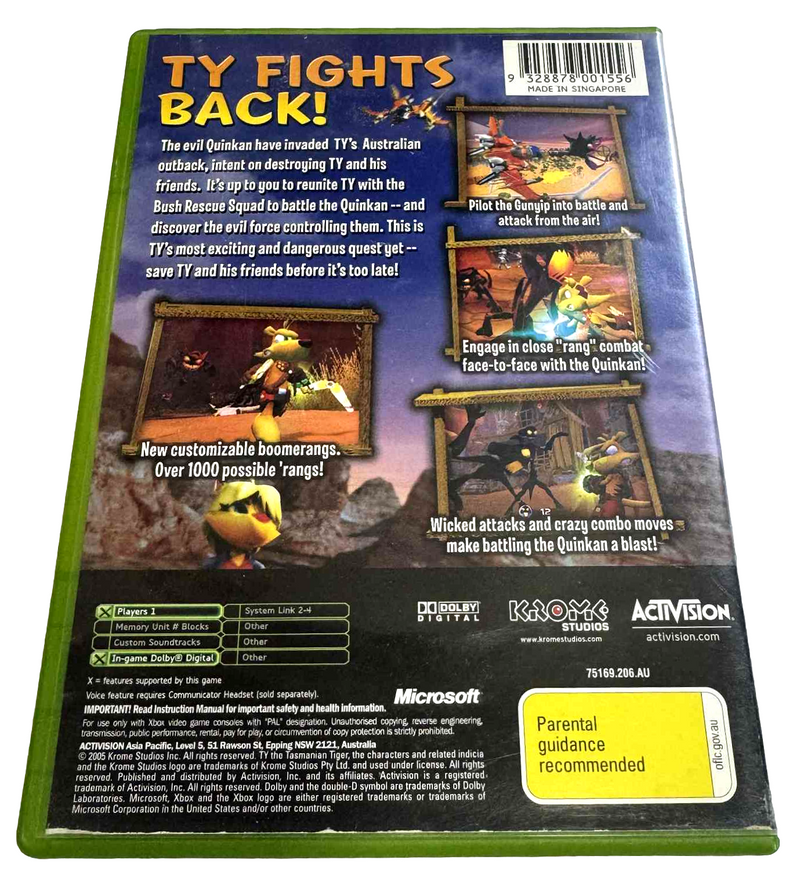 Ty 3 The Tasmanian Tiger Night of the Quinkan Xbox Original PAL *Complete*2