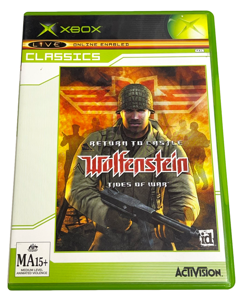 Return To Castle Wolfenstein XBOX Original PAL *No Manual* Classic