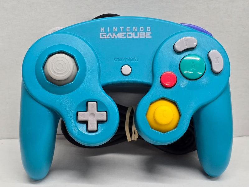 Genuine Emerale Blue Nintendo Gamecube Controller  Refurbished DOL0032