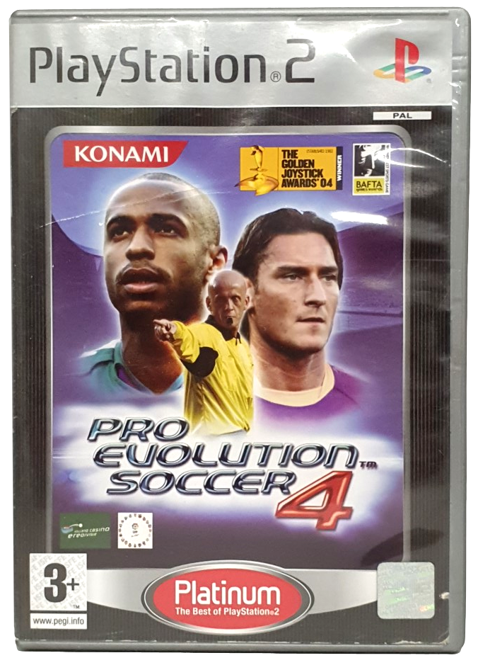 Pro Evolution Soccer 4 PS2 PAL *Complete* Platinum (Preowned)