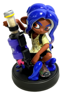 Splatoon Collection Blue Octoling Nintendo Amiibo Loose (Preowned)