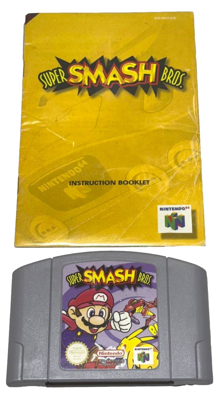 Super Smash Bros Nintendo 64 N64 PAL with Manual