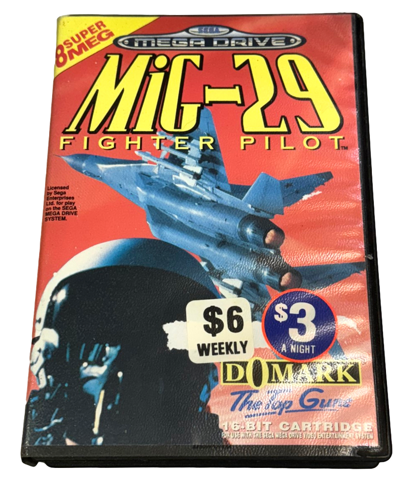 MiG-29 Fighter Pilot Sega Mega Drive *Complete* (Ex Rental) (Preowned)