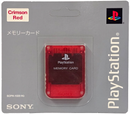 Sealed Genuine Sony Playstation 1 Memory Card 1MB PS1 Official Crimson Red