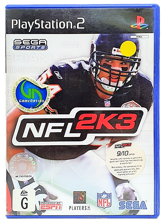NFL 2K3 PS2 PAL *Complete*0