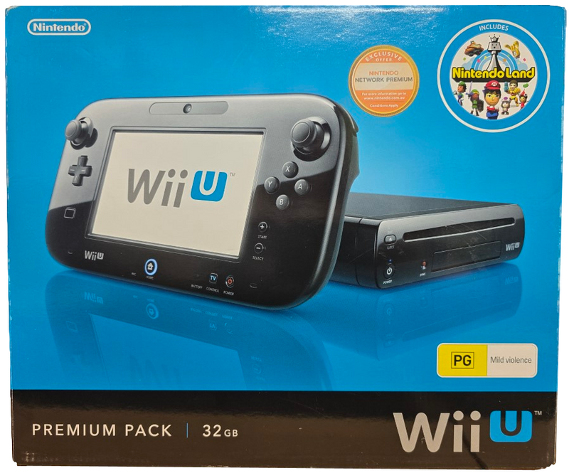 Nintendo Wii U 32GB Console Black PAL Complete In Box