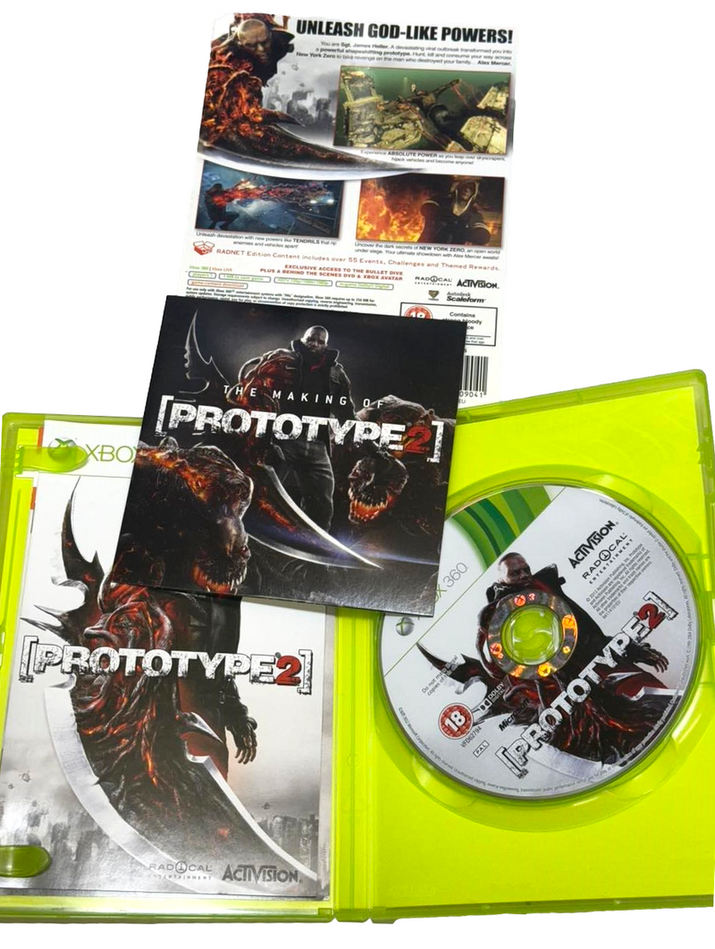 Prototype 2 XBOX 360 PAL With Bonus CD