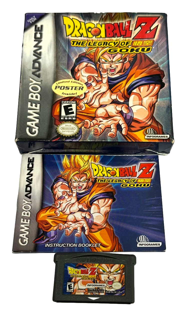 Dragonball Z The Legacy of Goku Nintendo Gameboy Advance GBA *Complete* Boxed