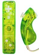 Lime Green Rock Candy Wii Controller Remote Wand + Nunchuck0