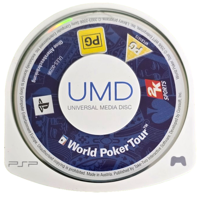 World Poker Tour Sony PSP Game Disc Only