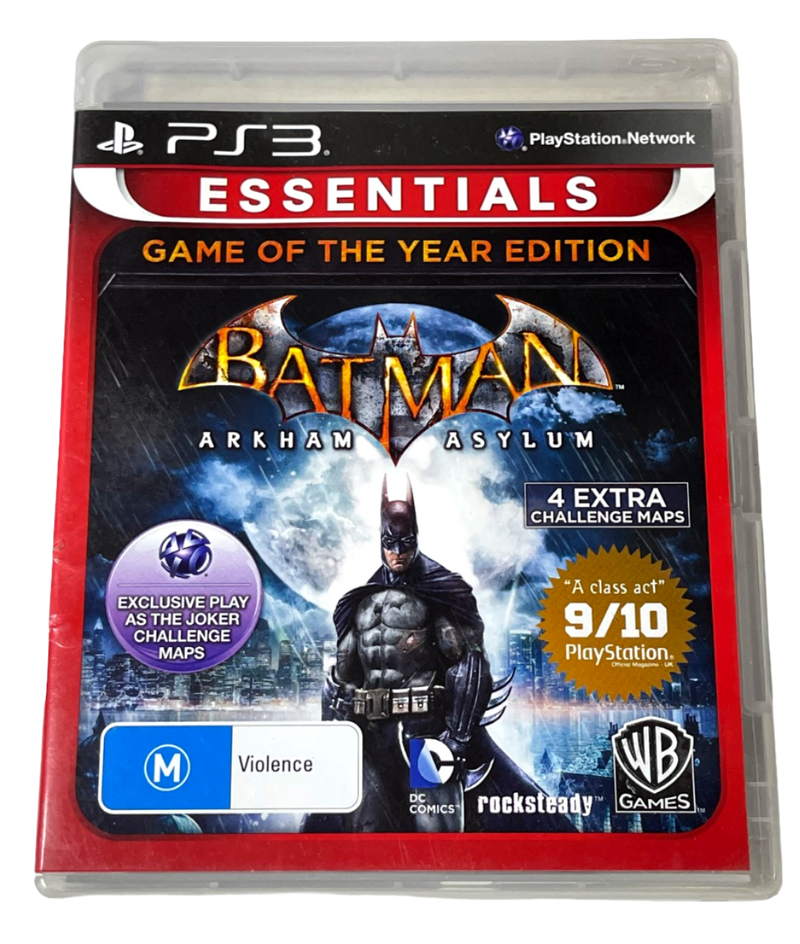 Batman: Arkham Asylum GOTY Edition Sony PS3 (Essentials) (Preowned)