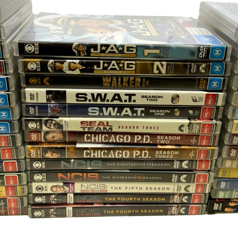 Bulk Lot of 43 DVD Box Sets, NCIS, Blue Bloods, Chicago Fire, Law & Order etc