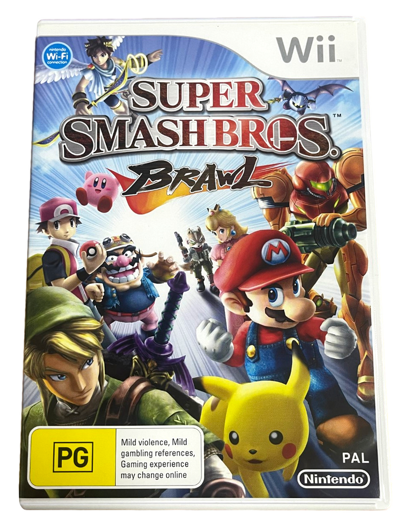 Super Smash Bros Brawl Nintendo Wii PAL *No Manual* (Preowned)