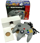 Grey Nintendo 64 Controller N64 Boxed PAL *Complete with Insert*0