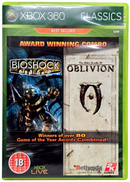 Bioshock & The Elder Scrolls IV Oblivion XBOX 360 PAL XBOX360 (Preowned)
