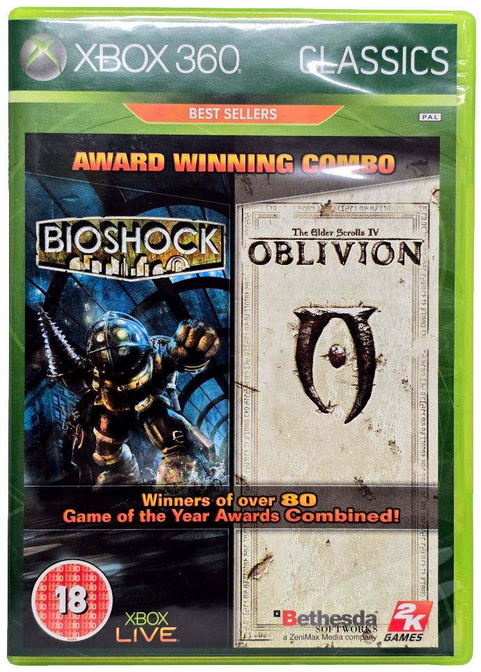 Bioshock & The Elder Scrolls IV Oblivion XBOX 360 PAL XBOX360