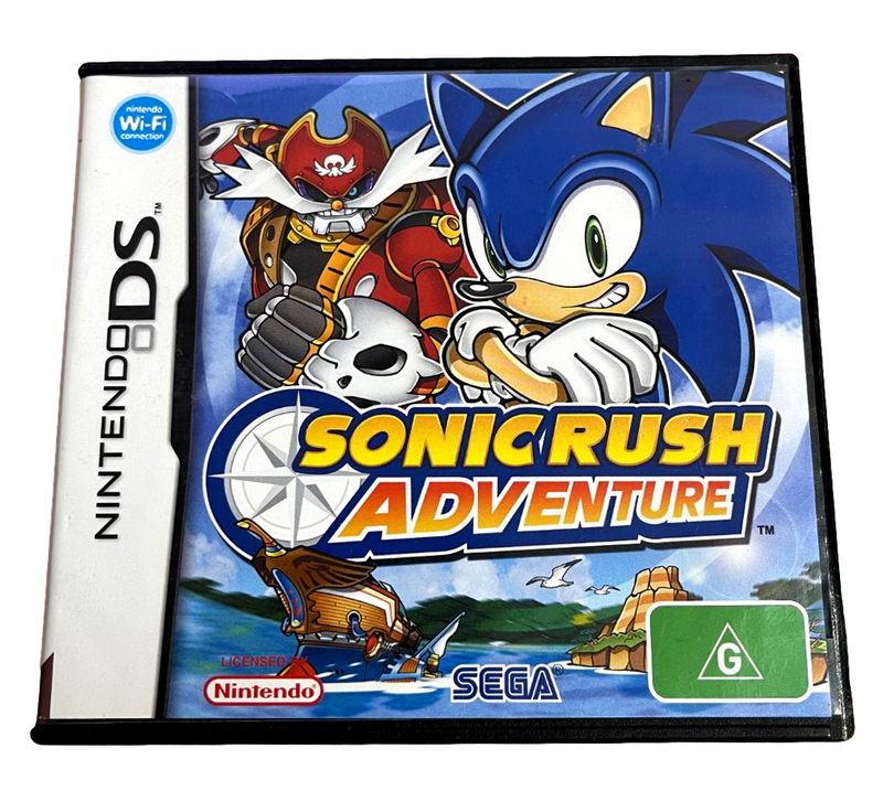 Sonic Rush Adventures Nintendo DS 2DS 3DS Game *Complete* (Preowned)