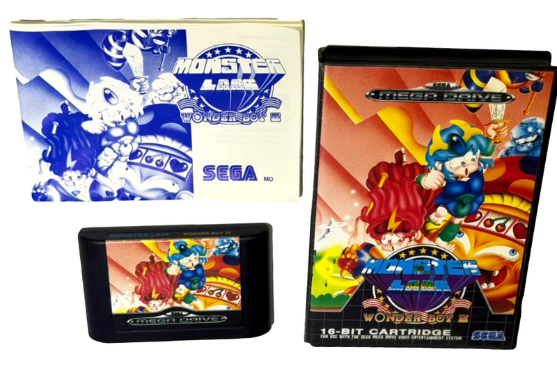 Monster Lair Wonder Boy III 3 Sega Mega Drive PAL *Complete*