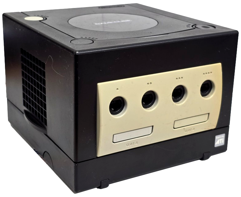 Black Nintendo GameCube Console + Controller, Memory and Cables2
