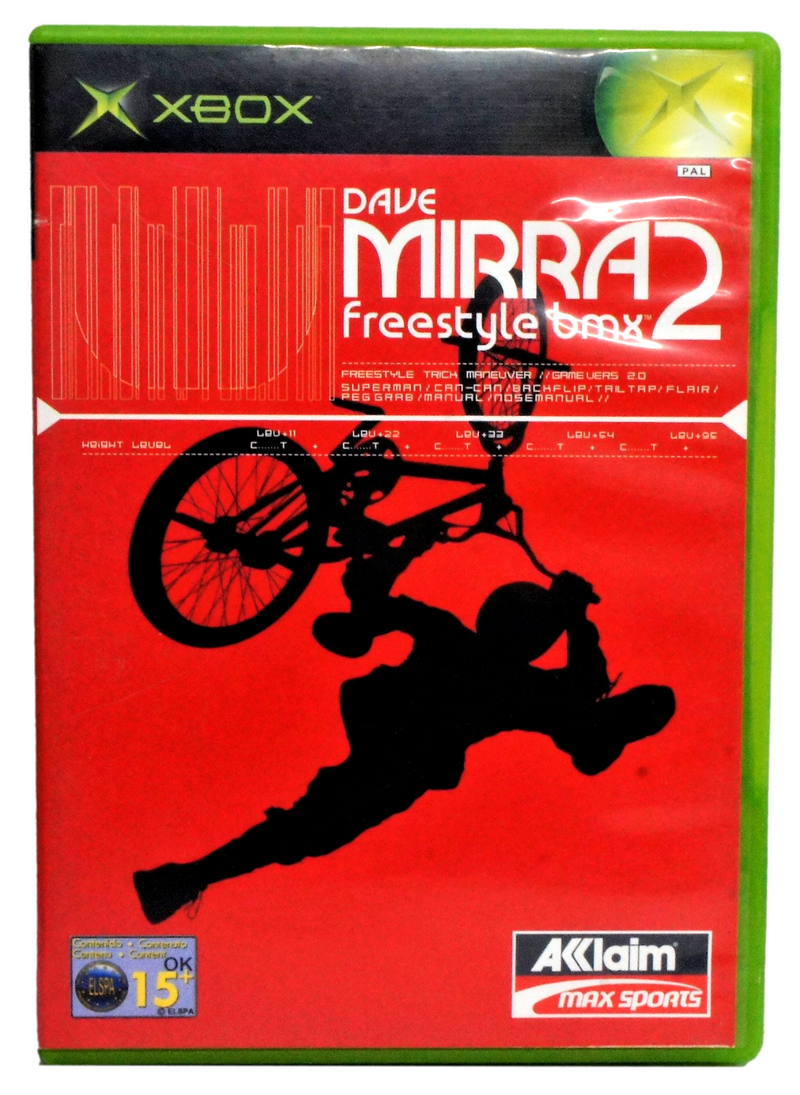 Dave Mirra Freestyle BMX 2 XBOX Original PAL *No Manual*