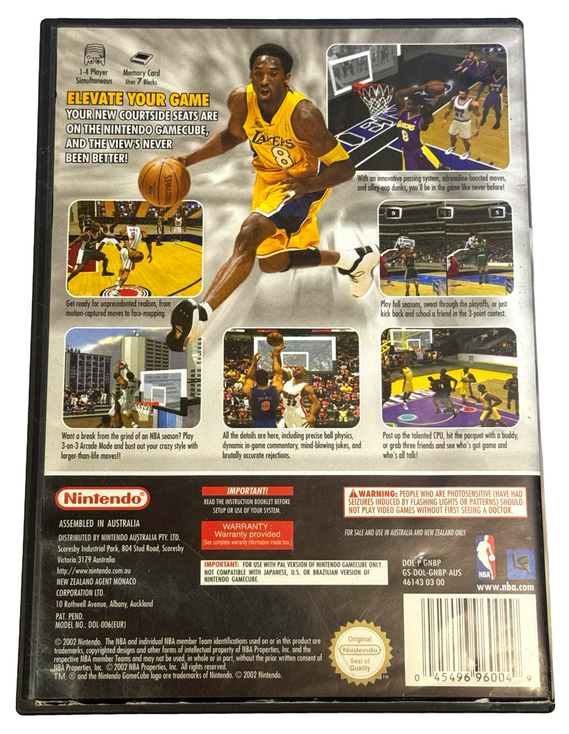 NBA Courtside 2002 Nintendo Gamecube PAL *Complete*