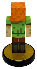 Super Smash Bros Collection Alex Minecraft Nintendo Amiibo Loose1