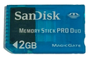 Blue Sandisk 2GB Sony PSP Memory Stick Pro Duo Memory Card Camera Memory Genuine0