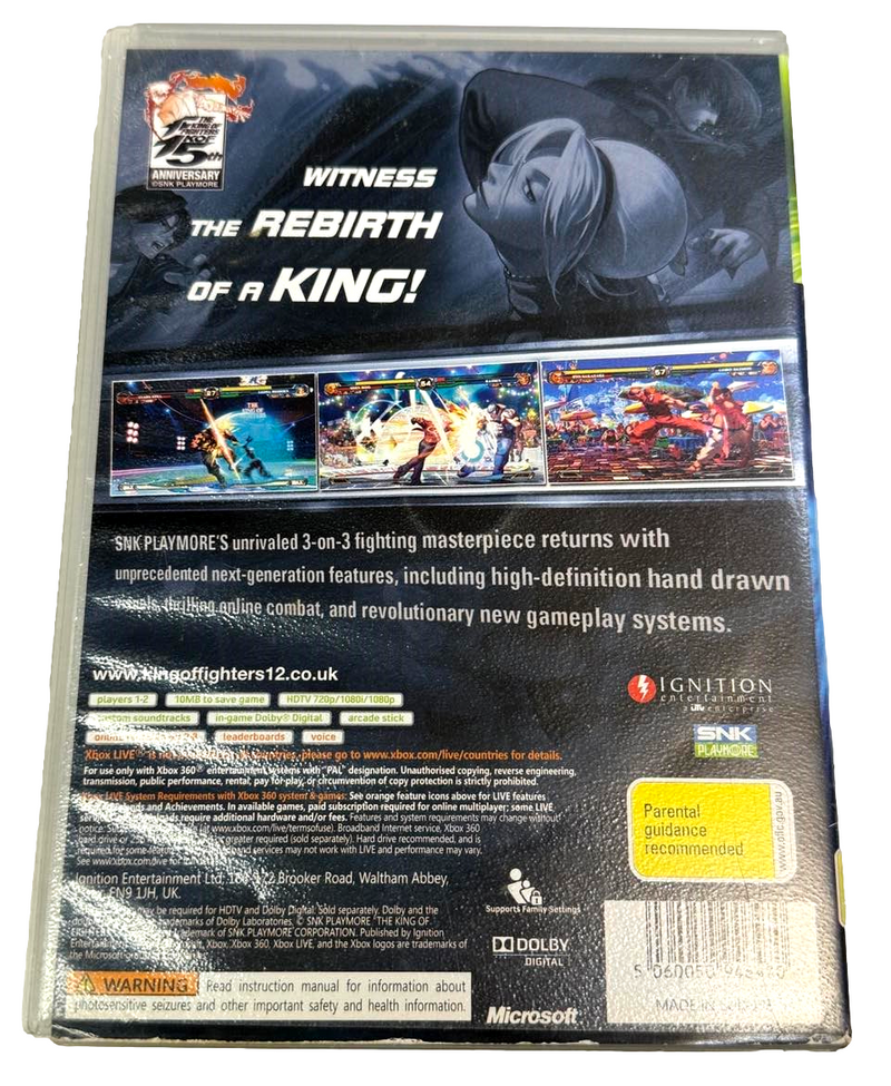 The King of Fighters XII XBOX 360 PAL- Ex Rental (Preowned)