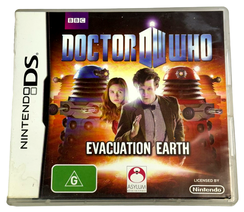 Doctor Who Evacuation Earth Nintendo DS 2DS 3DS Game *Complete* (Preowned)