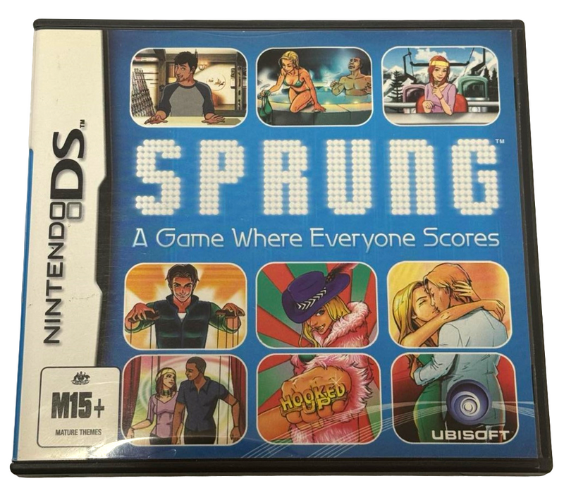 Sprung Nintendo DS 2DS 3DS Game *No Manual* (Preowned)