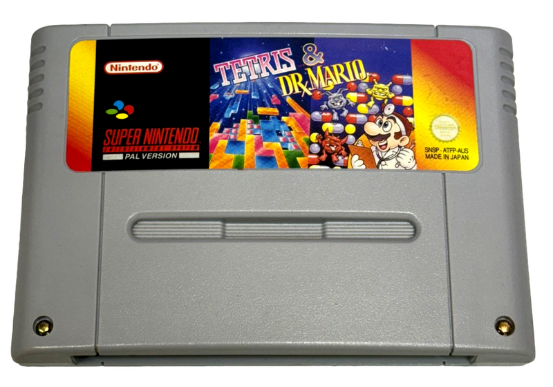 Tetris & Dr Mario Super Nintendo SNES PAL (Preowned)