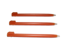 3 x Orange Touch Screen Stylus Nintendo DS Lite