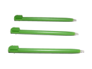 3 x Green Touch Screen Stylus Nintendo DS Lite