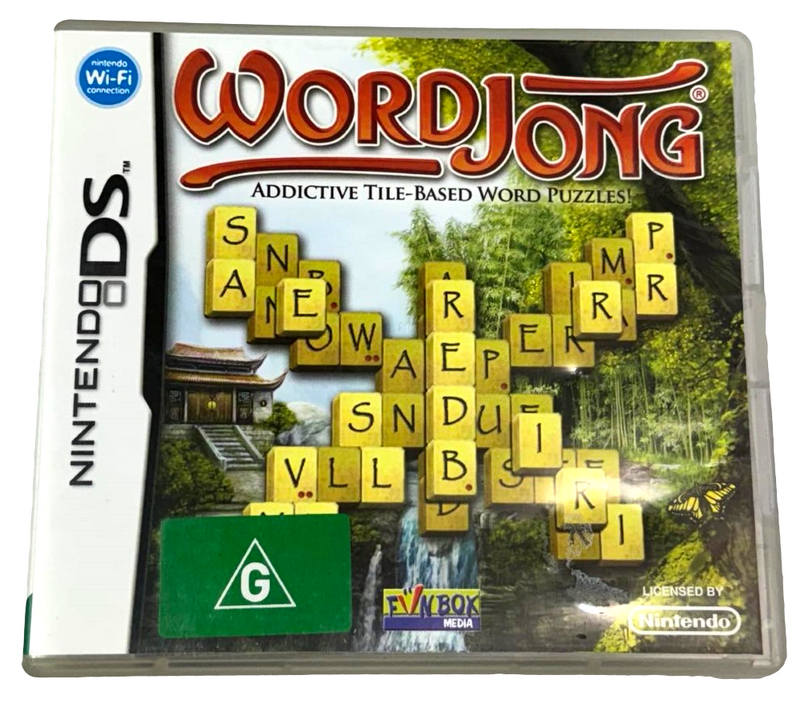 Word Jong DS 2DS 3DS Game *Complete* (Preowned)