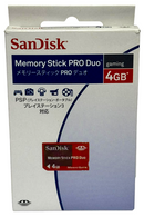 Sandisk 4GB Sony PSP Memory Stick Pro Duo Memory Card Camera Memory Sealed0