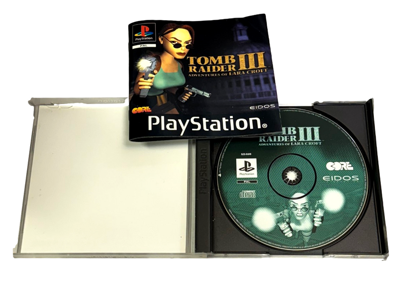 Tomb Raider III PS1 PS2 PS3 PAL *Complete* (Near Mint) (Preowned)