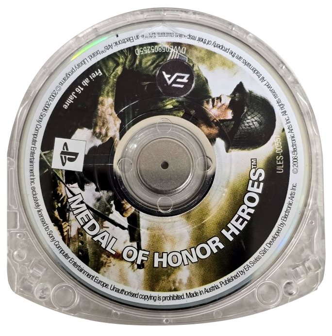 Medal Of Honor Heroes Sony PSP Game Disc Only