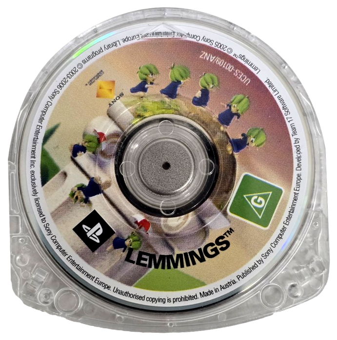 Lemmings Sony PSP Game Disc Only