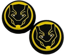 Thumb Grips x 2 For PS4 PS5 XBOXONE Xbox Toggle Cover Cap - Black Panther Yellow0