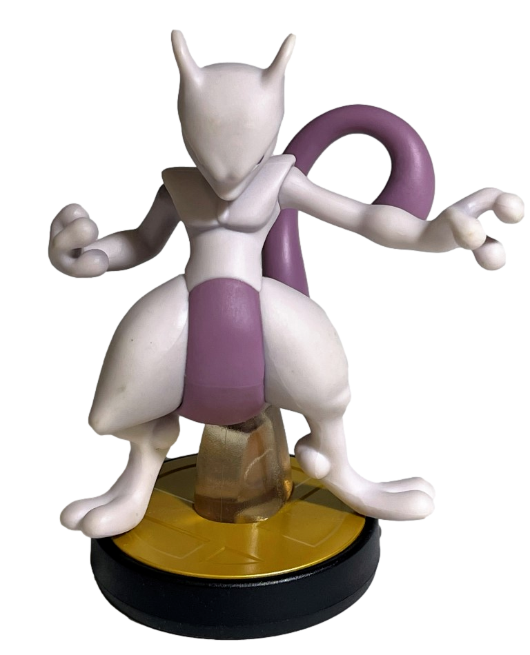 Super Smash Bros Collection N0.51 Mewtwo Nintendo Amiibo Loose (Preowned)