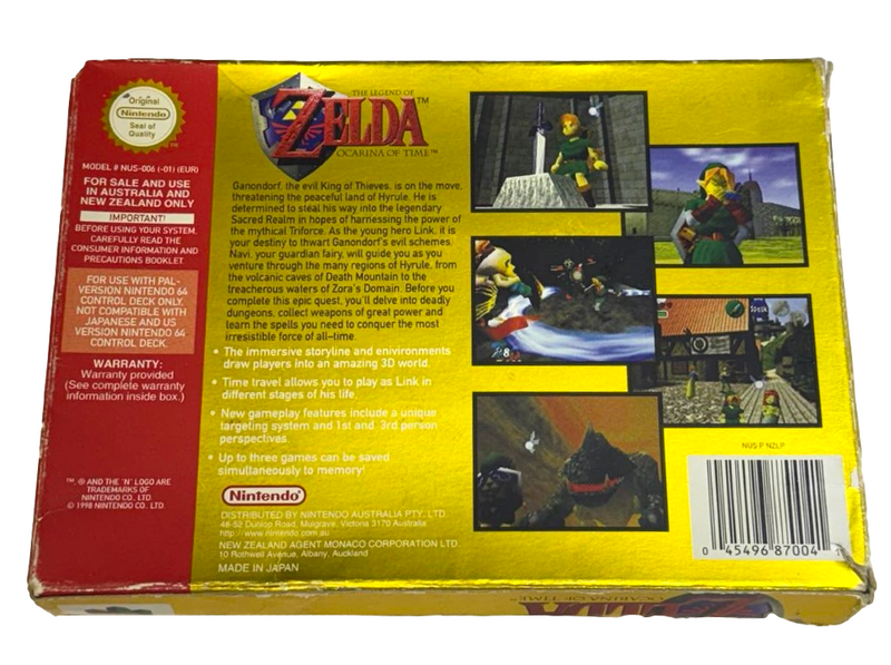 The Legend of Zelda Ocarina of Time Nintendo 64 N64 Boxed PAL *Complete*