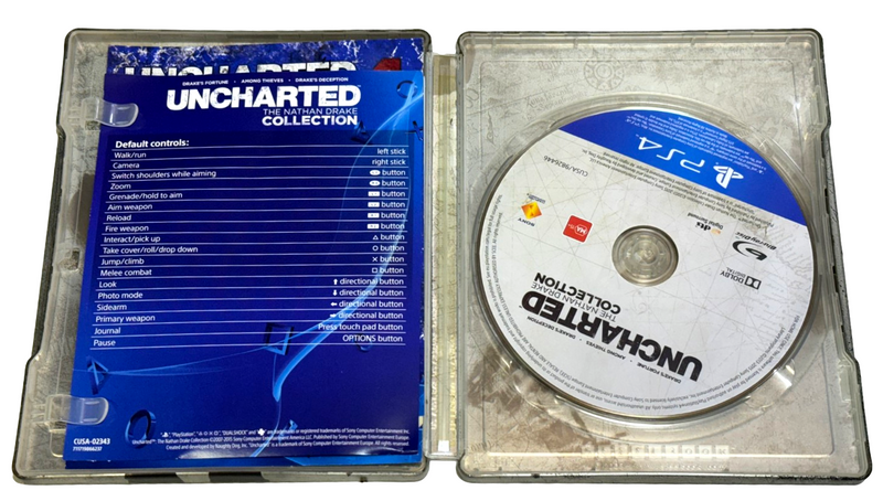 Uncharted The Nathan Drake Collection Sony PS4 Steelbook Special Edition (Preowned)