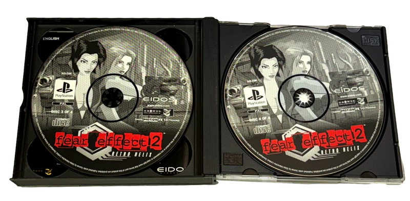 Fear Effect 2 PS1 PS2 PS3 PAL *Complete* (Near Mint) (Preowned)