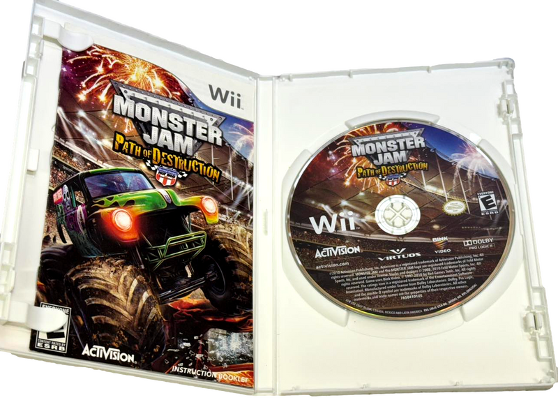 Monster Jam Path to Destruction Nintendo Wii *Complete* NTSC US/CAN (Preowned)