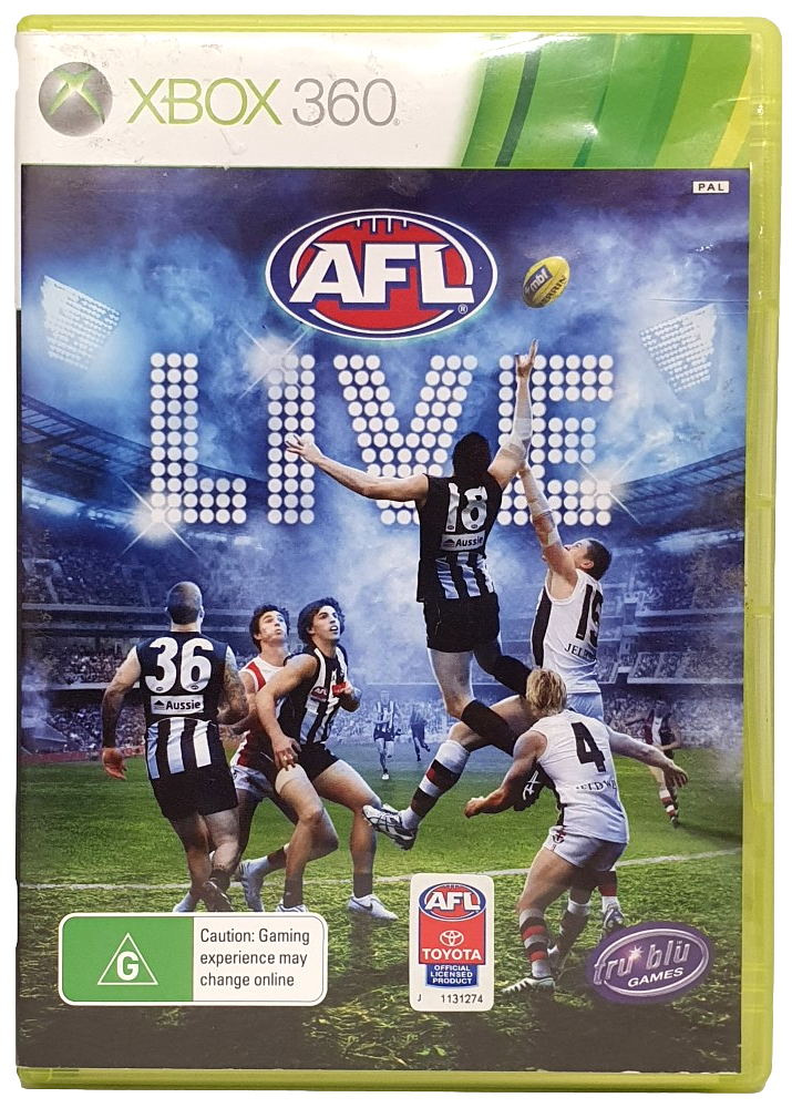 AFL Live XBOX 360 PAL XBOX360 (Preowned)