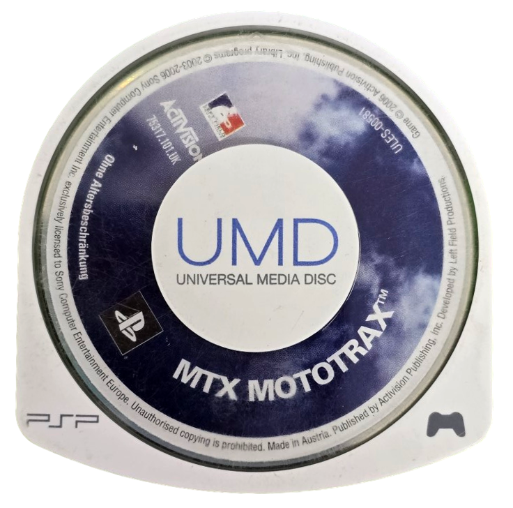 MTX Mototrax Sony PSP Game Disc Only (Preowned)