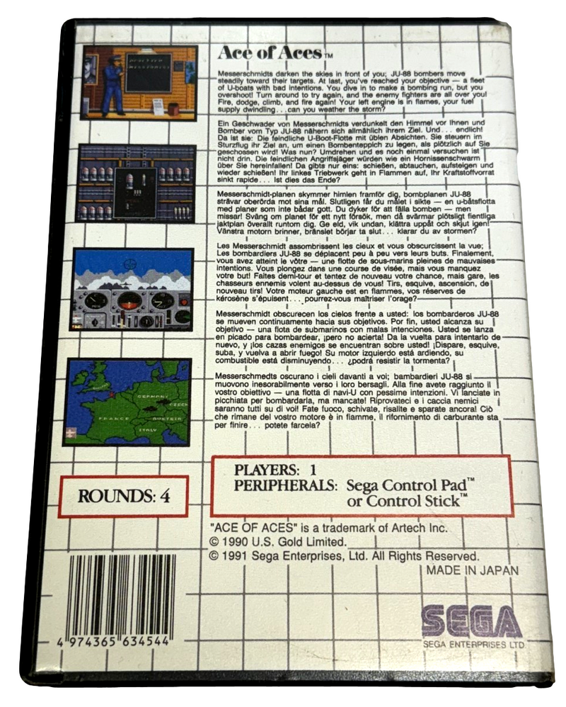 Ace of Aces Sega Master System *Complete*